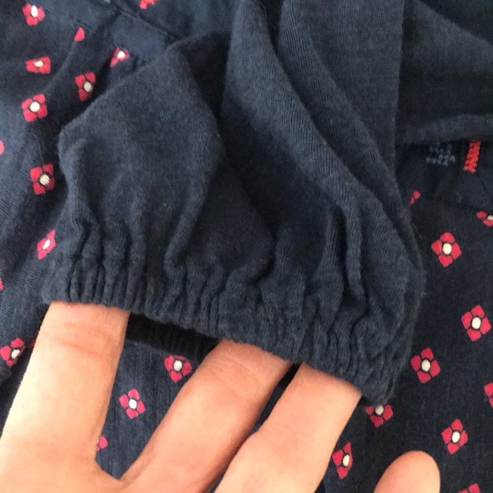Vintage America Peasant Style Print Top - Picture 7 of 8